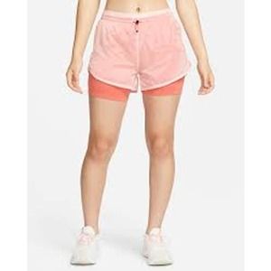 Nike Icon Clash Tempo Luxe Pink Mid-Rise Running Shorts